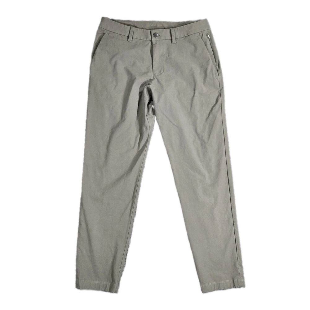 Mens Lululemon Slim Fit Classic Fit Trouser Pants 31x29 Gray